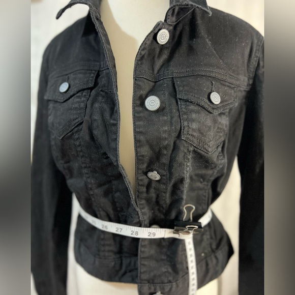 Aeropostale black soft versatile spring summer denim jacket - Picture 5 of 6